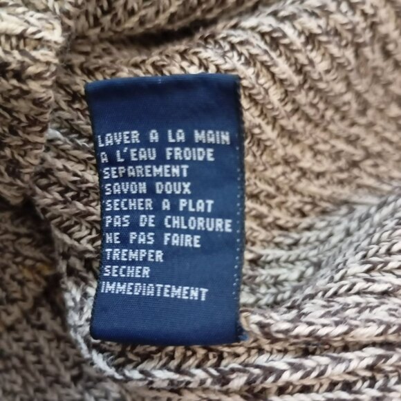 Tommy Hilfiger Mens XL Beige Crewneck Sweater 100% Cotton Made In India - Picture 15 of 15